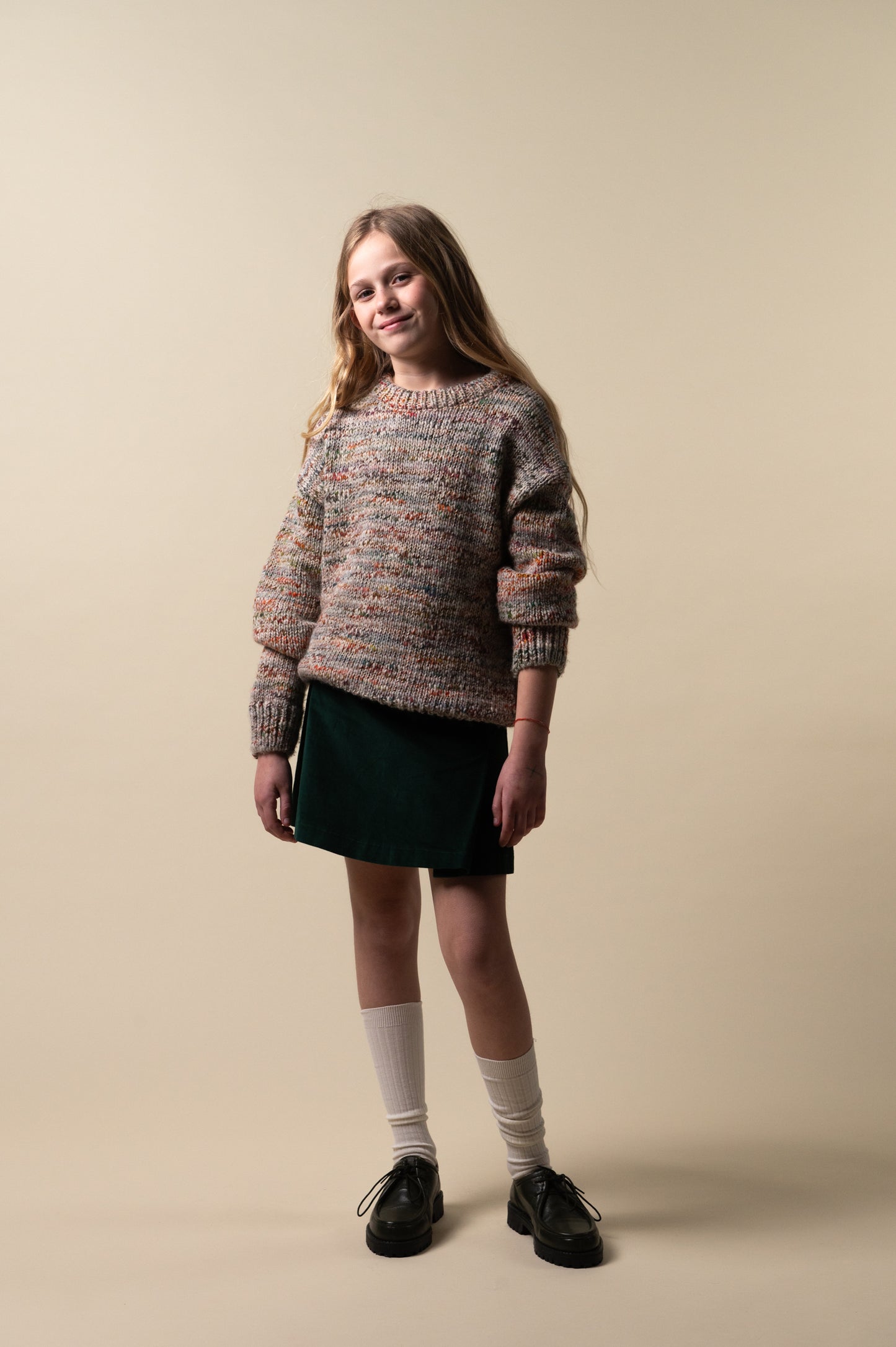 Mini Falda velvet Verde