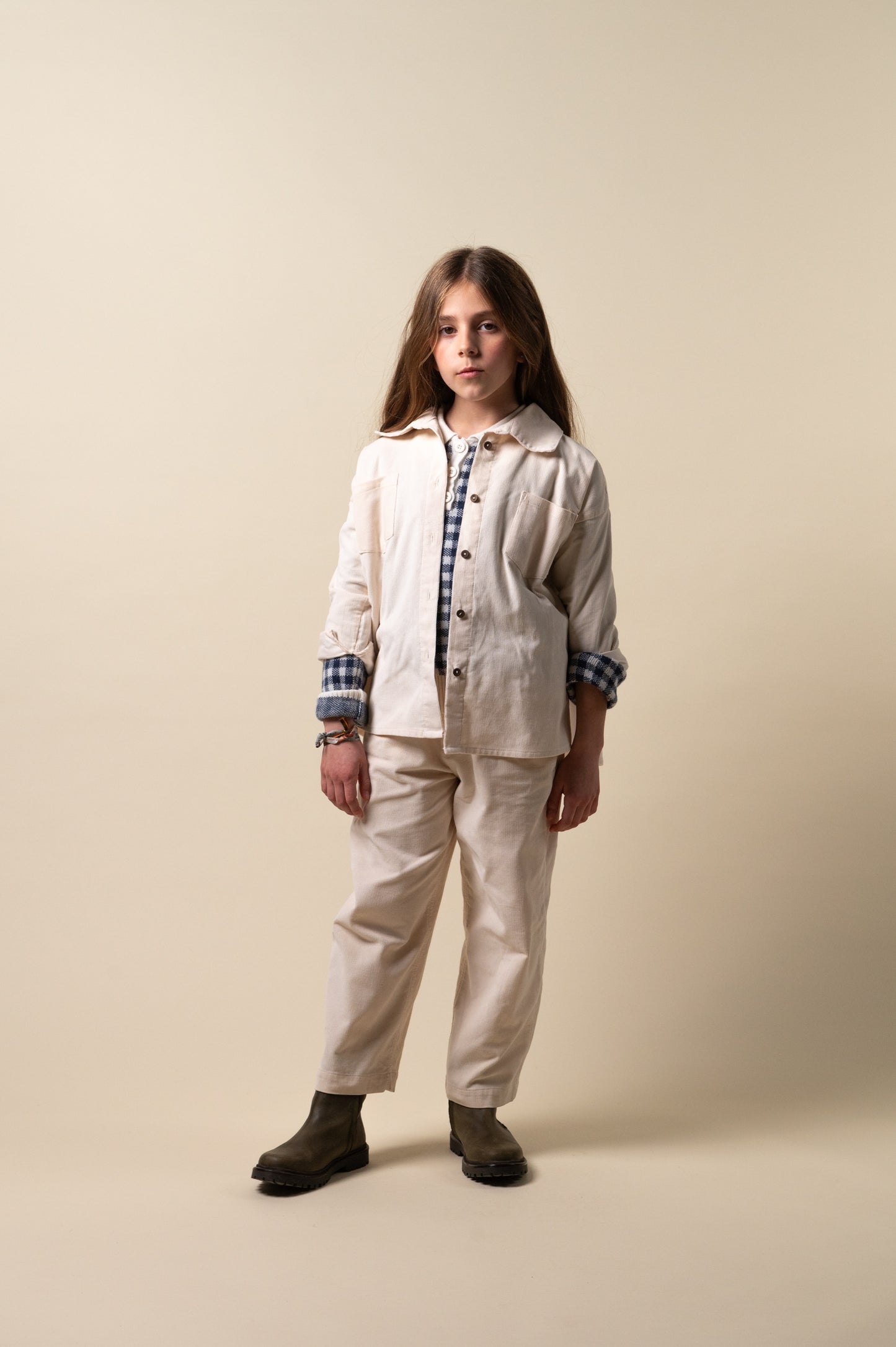 Camisa pana cruda niña