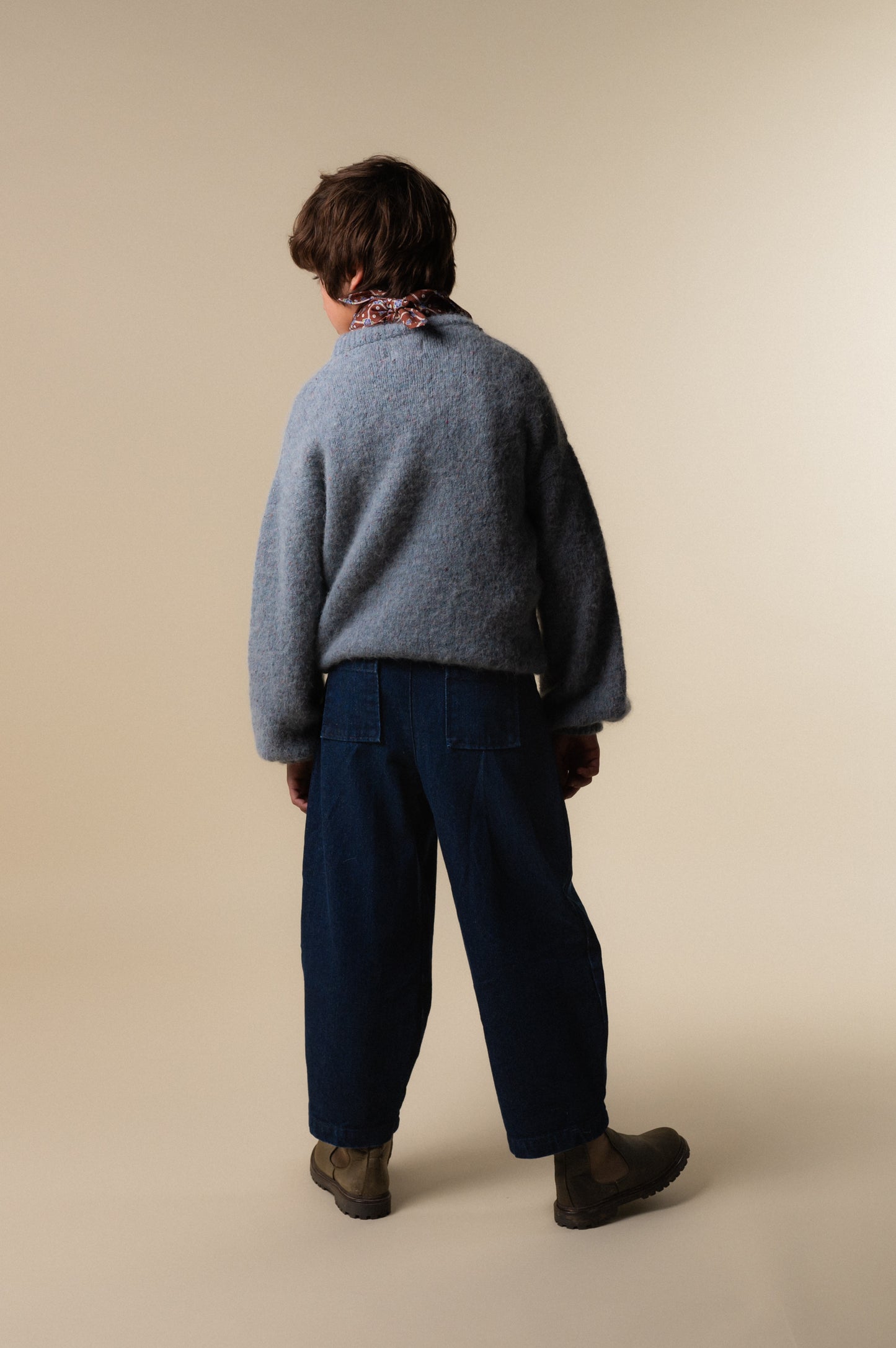 Pantalón denim azul niño