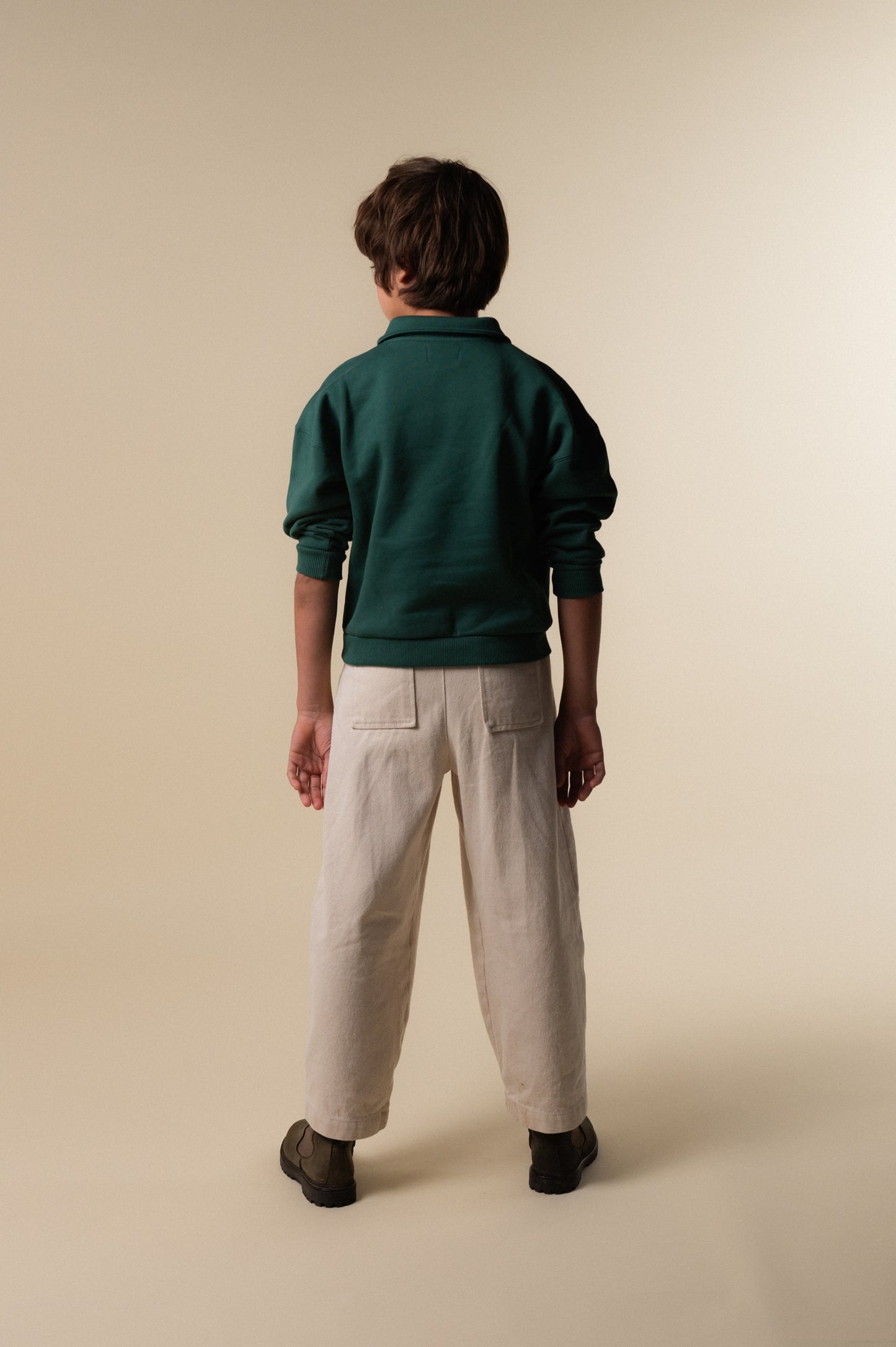 Pantalón denim crudo niño