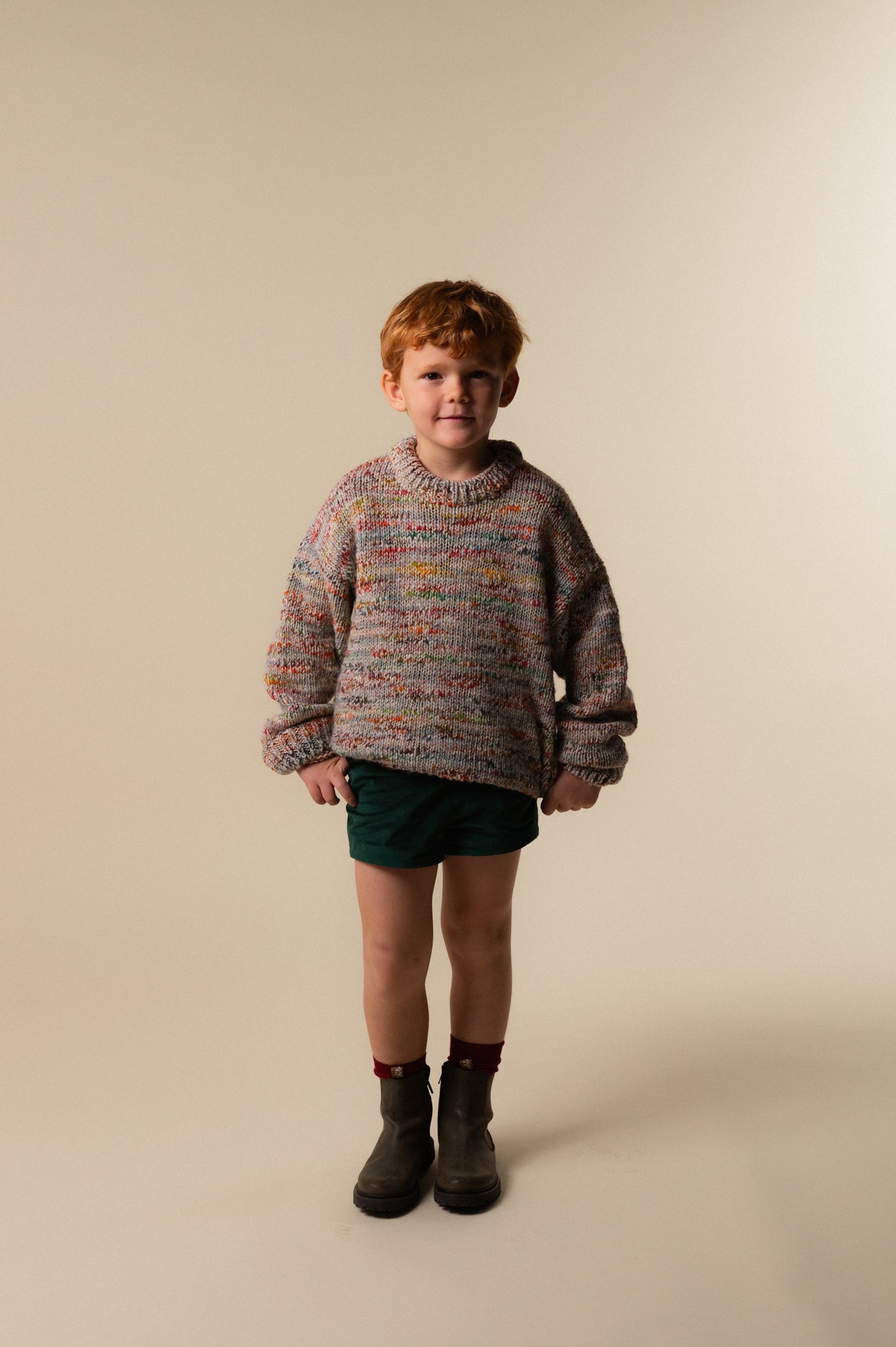 Pantalón corto velvet Verde niño