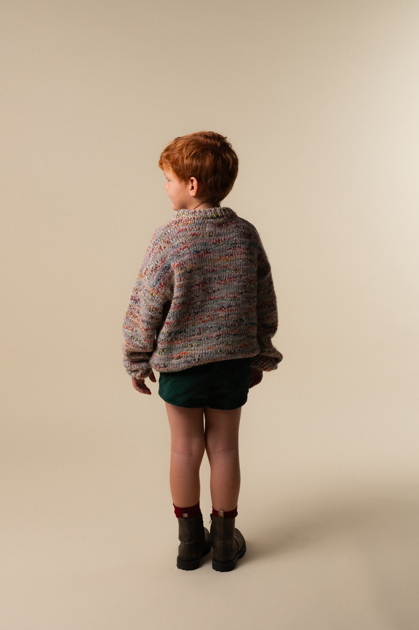 Pantalón corto velvet Verde niño