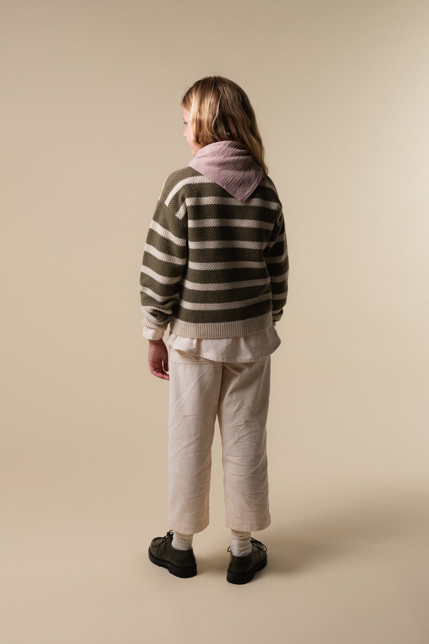 Pantalón pana cruda niña