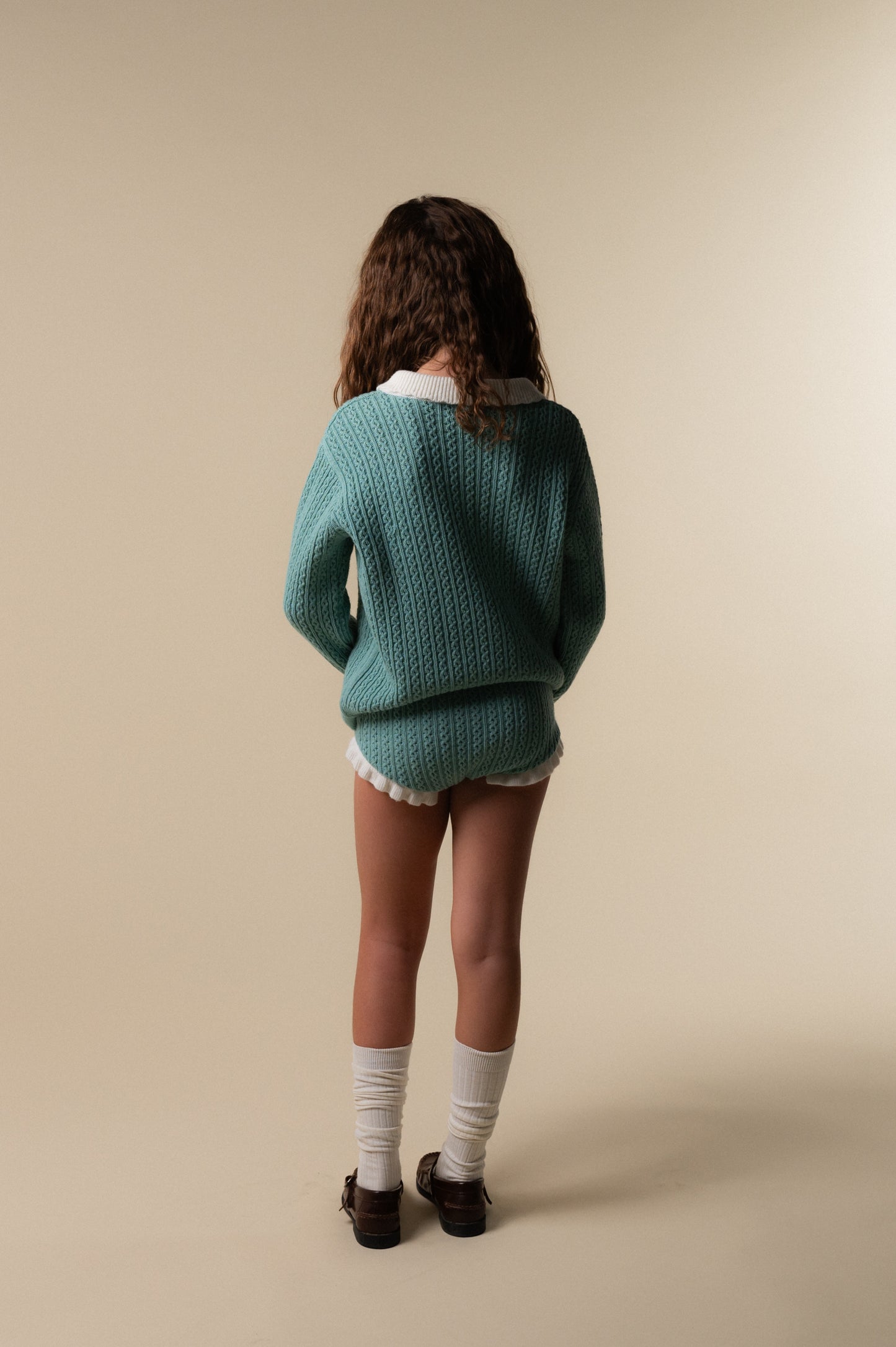 Jersey punto Biri Mint niña