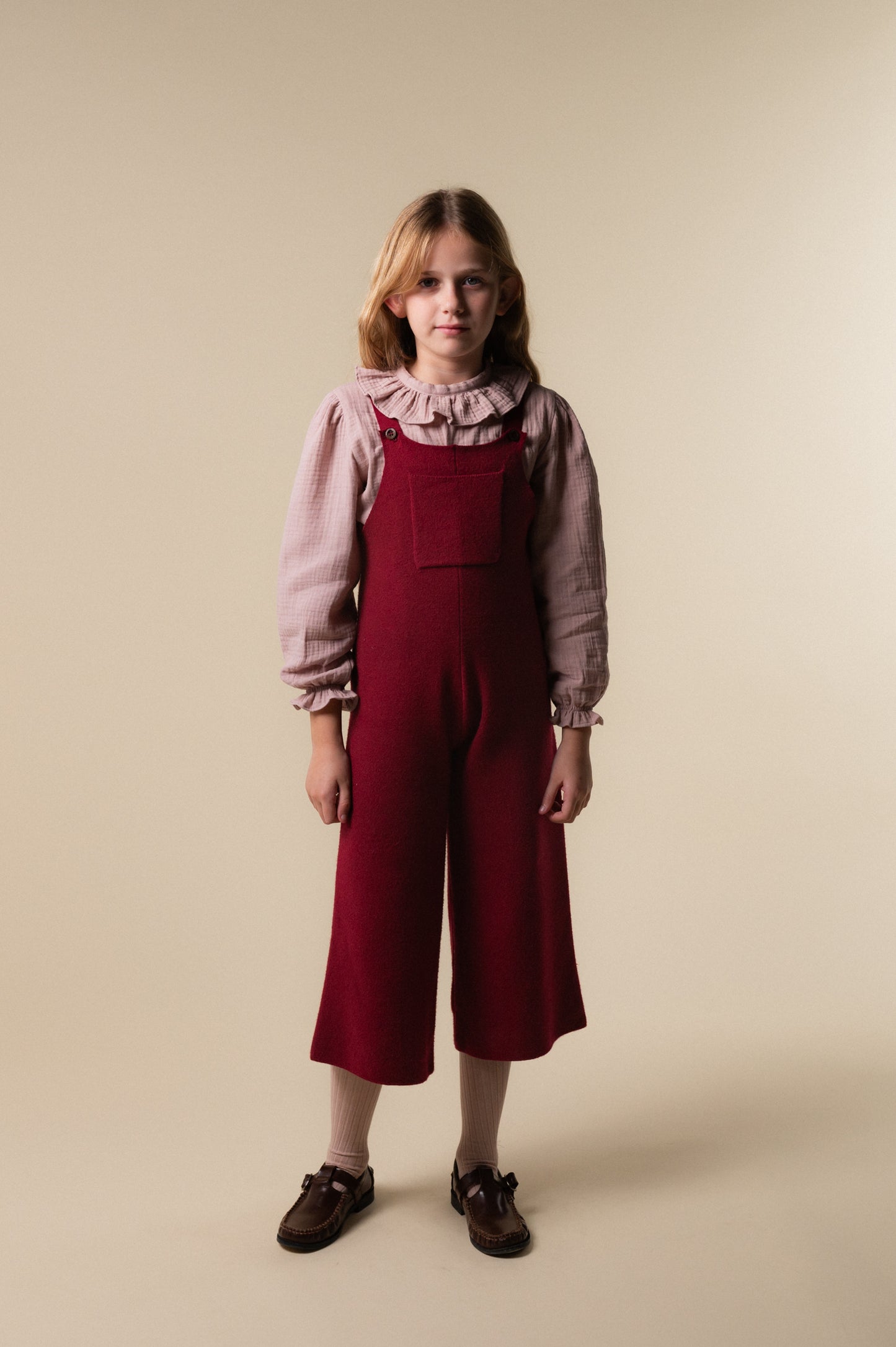 Camisa bambula Pink sand niña