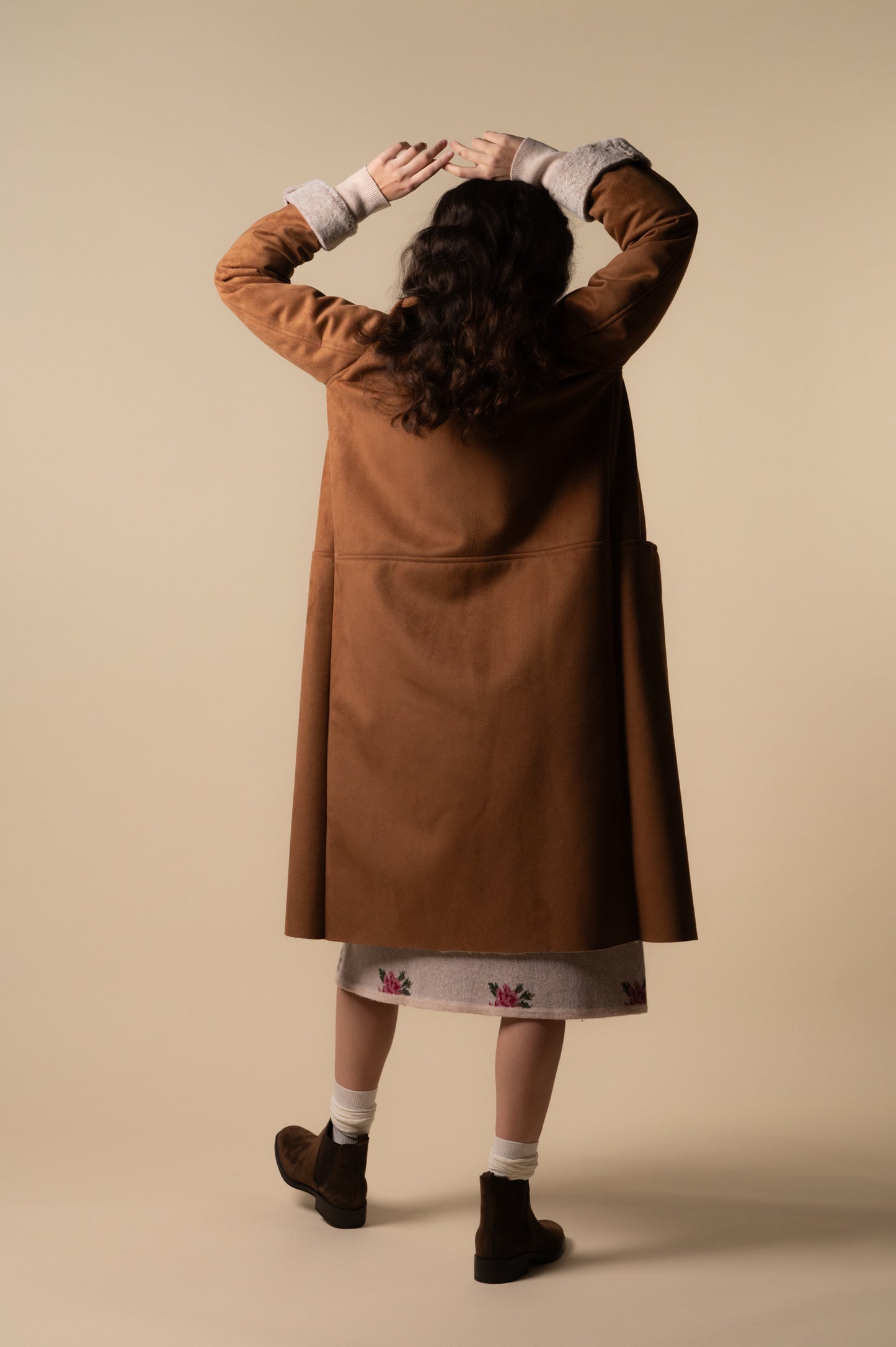 Abrigo Van Gogh antelina Toffee de mujer
