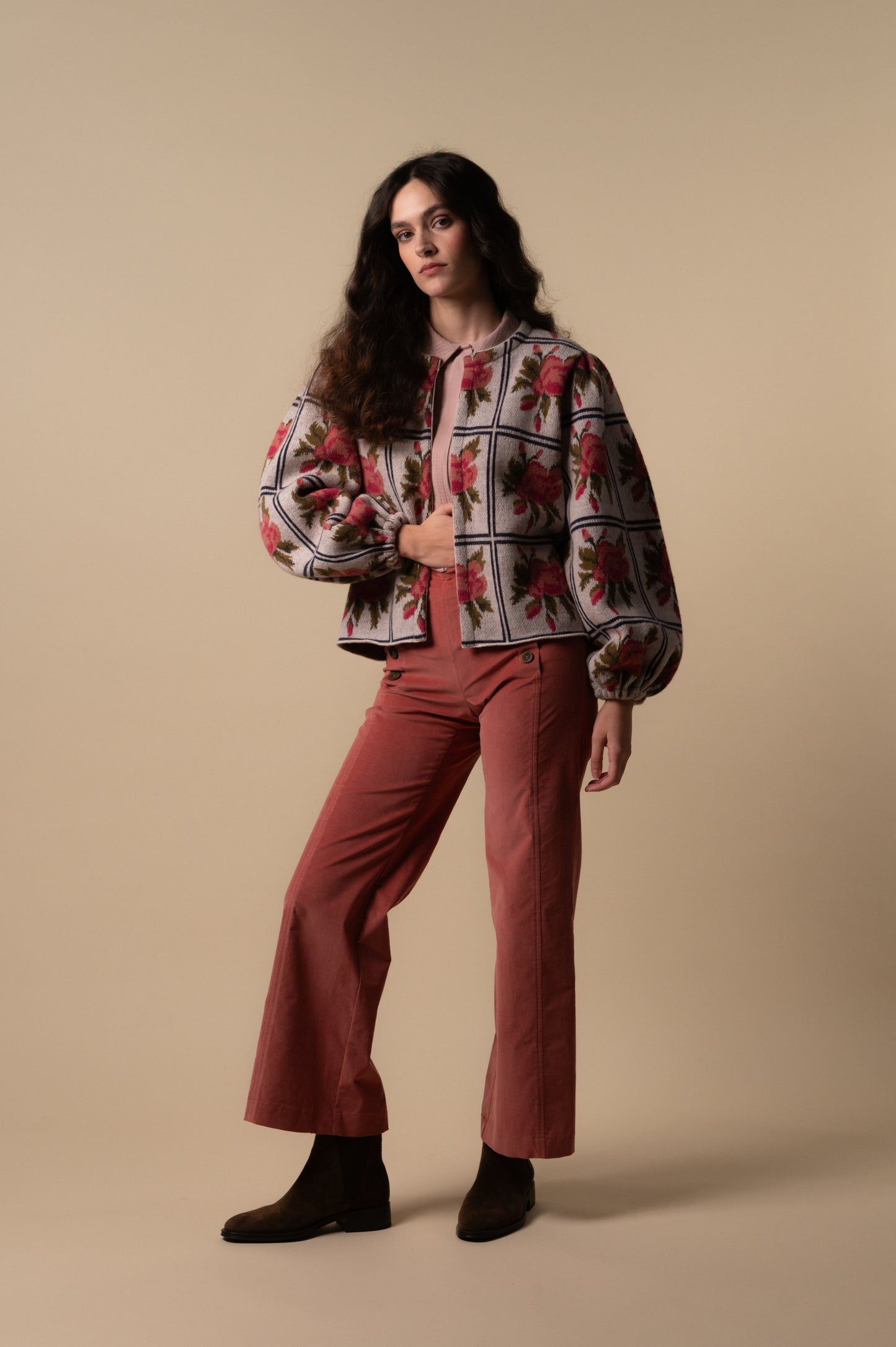 Pantalón pana Marsala de mujer