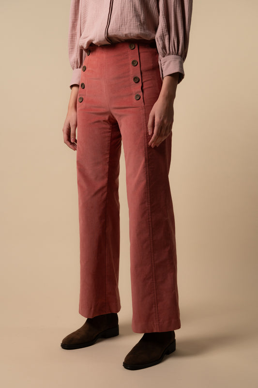 Pantalón pana Marsala de mujer