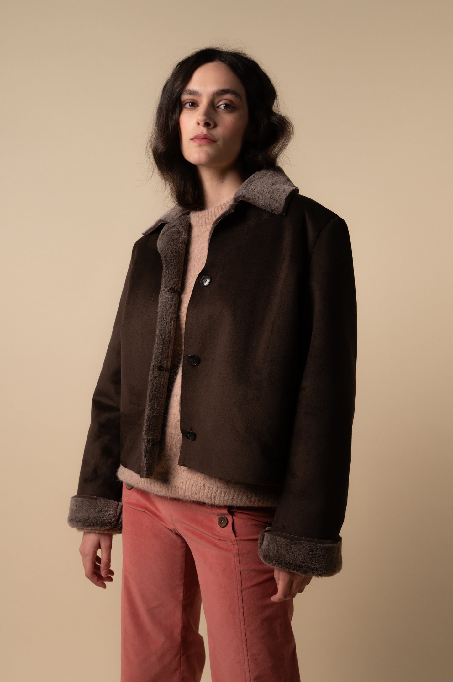 Pantalón pana Marsala de mujer