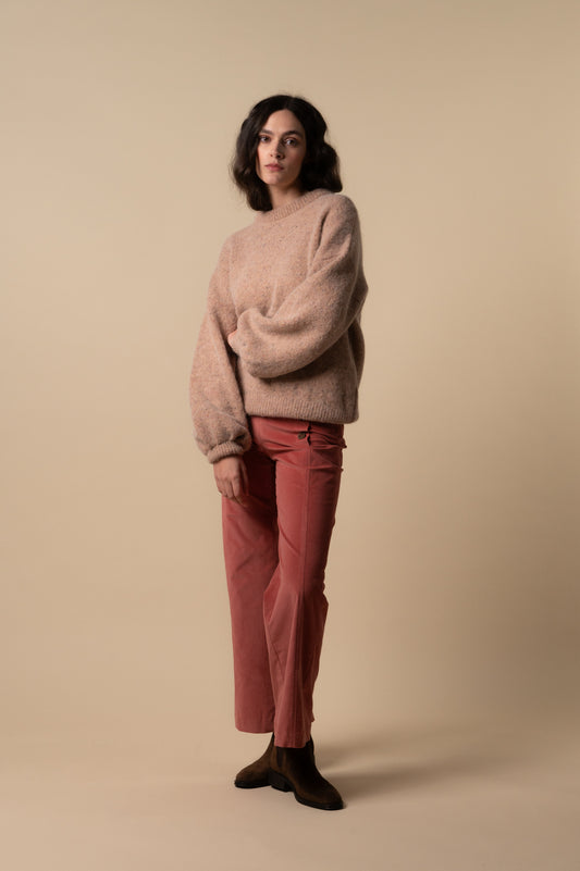 Jersey rosa claro de mujer