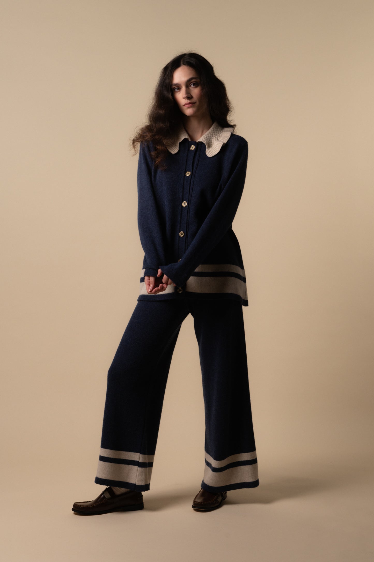Pantalones punto Navy de mujer
