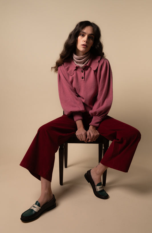 Jersey Biri Marsala de mujer