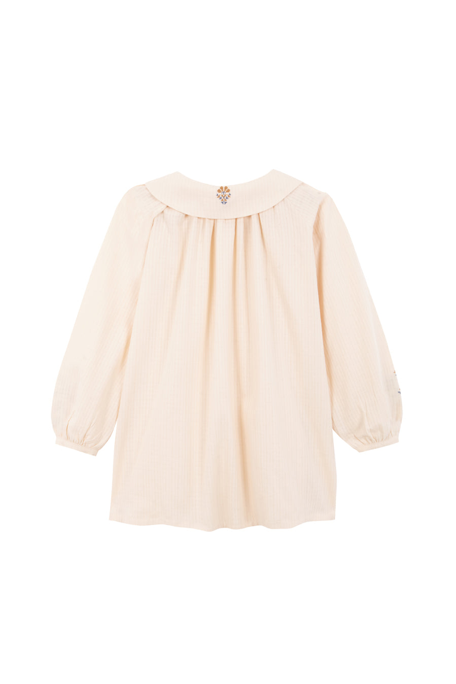 Vestido bordado crudo