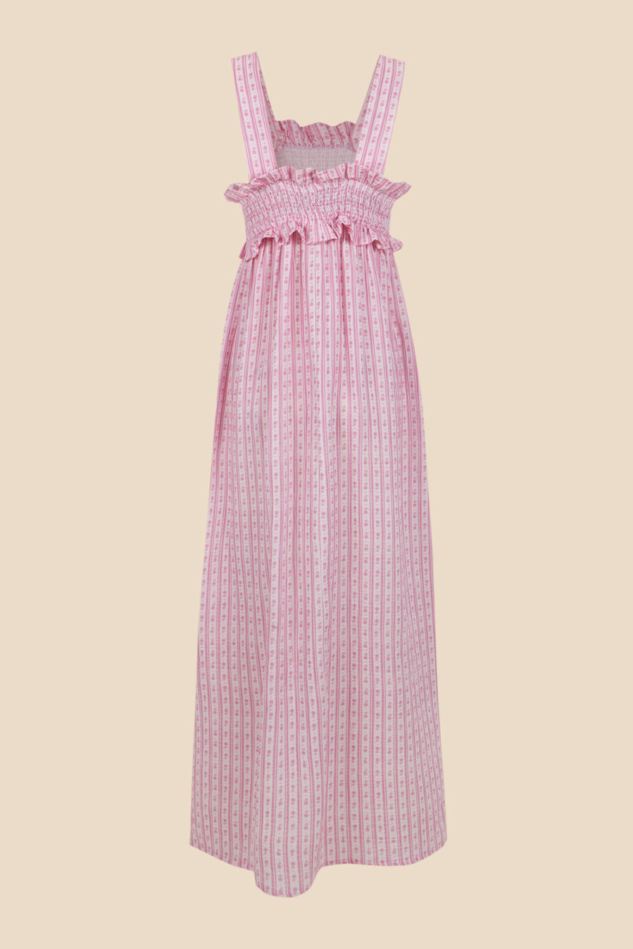 Woman Bares crossed dress