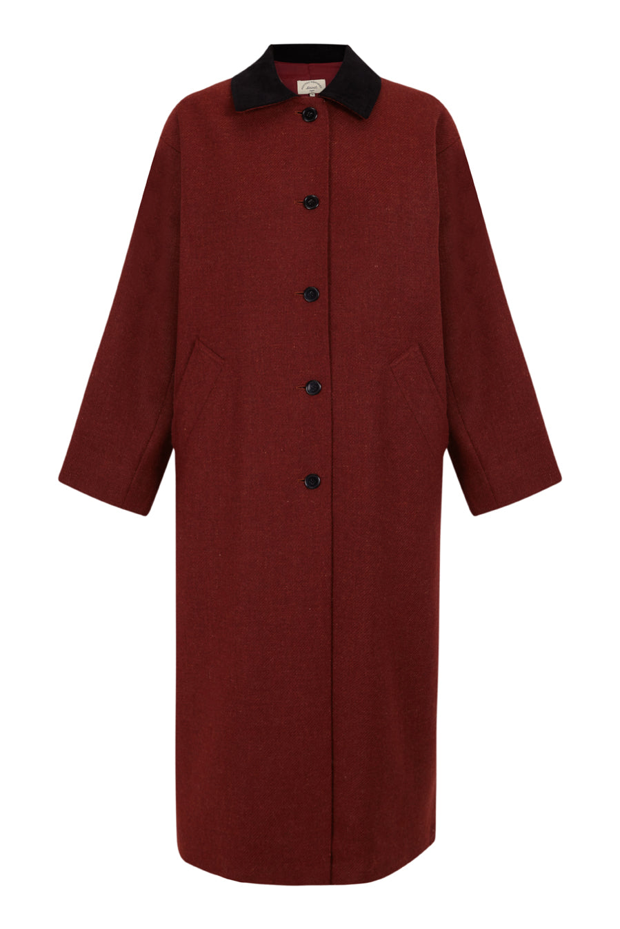 Abrigo Goya burgundy de mujer