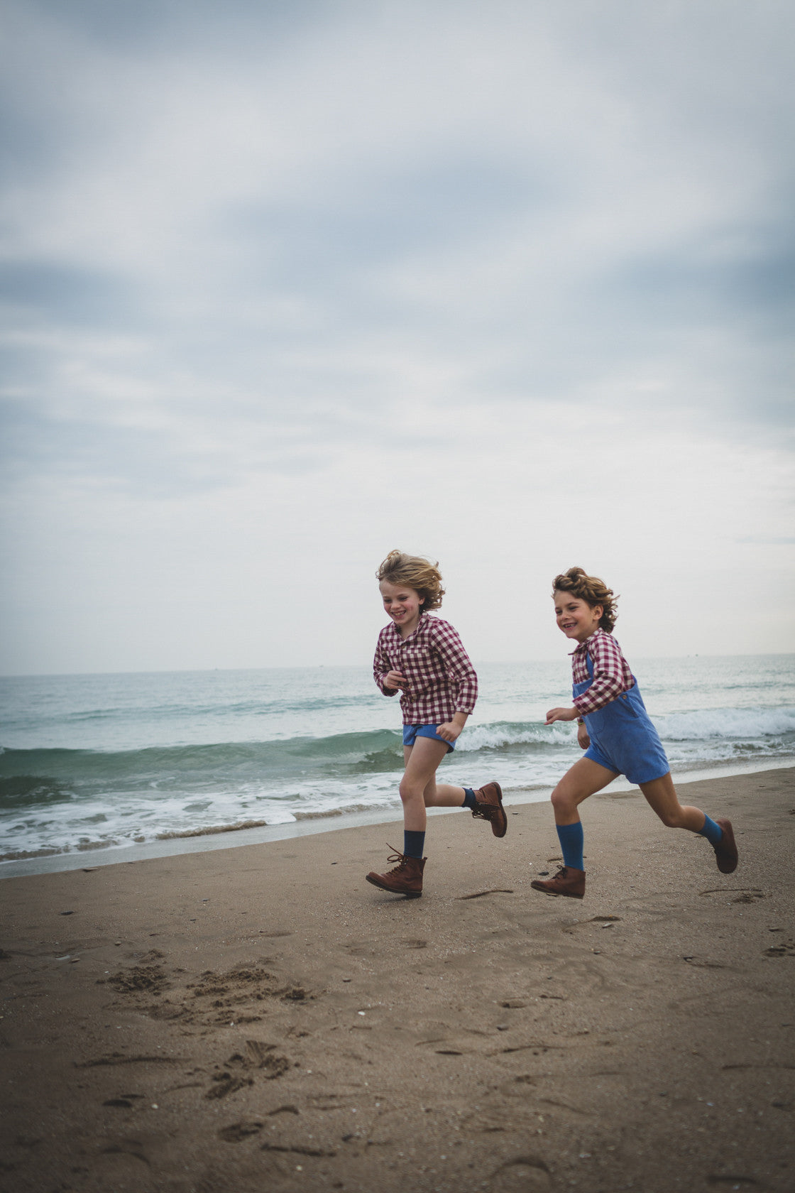 Bluish corduroy shorts