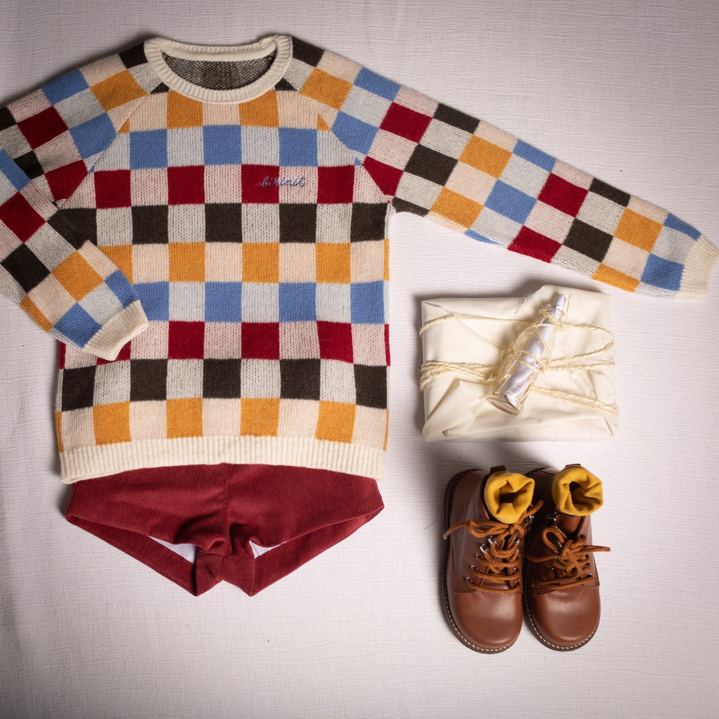 Maroon corduroy shorts