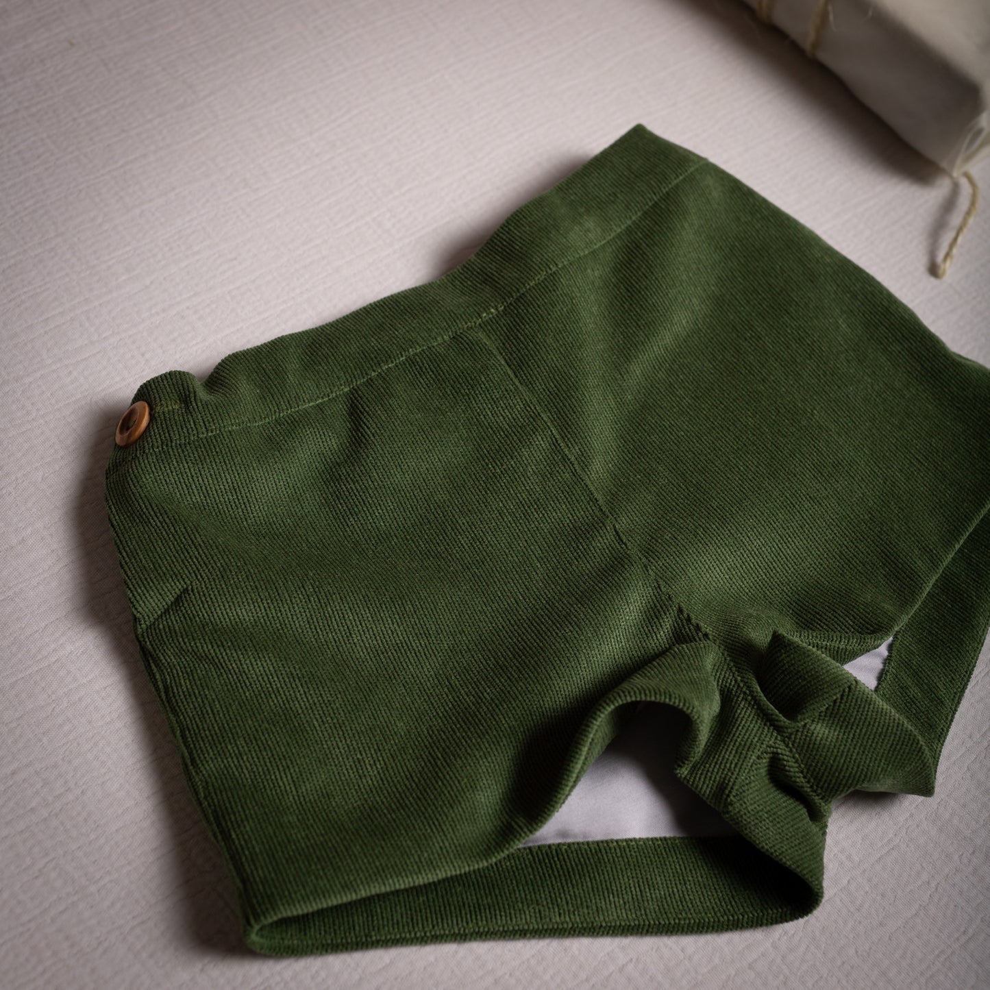 Olive corduroy shorts