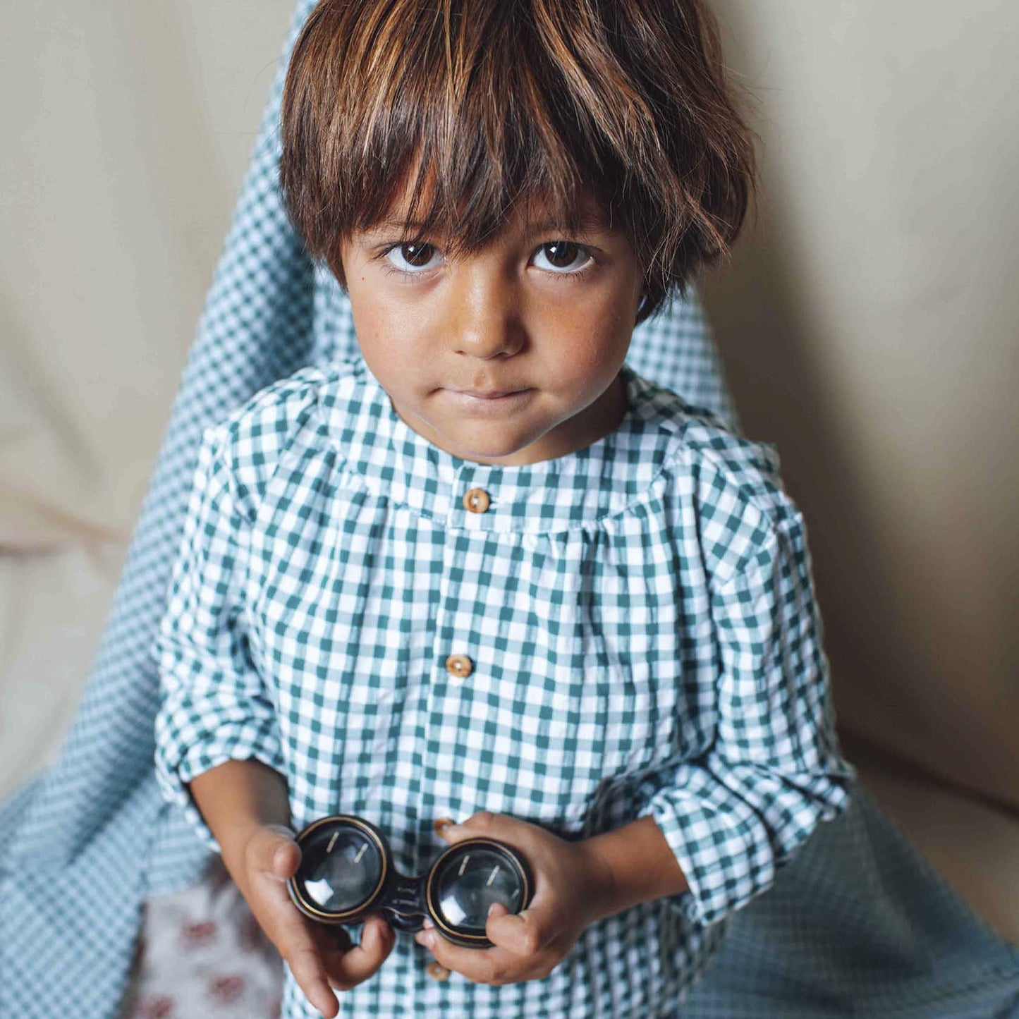 Green Gingham shirt