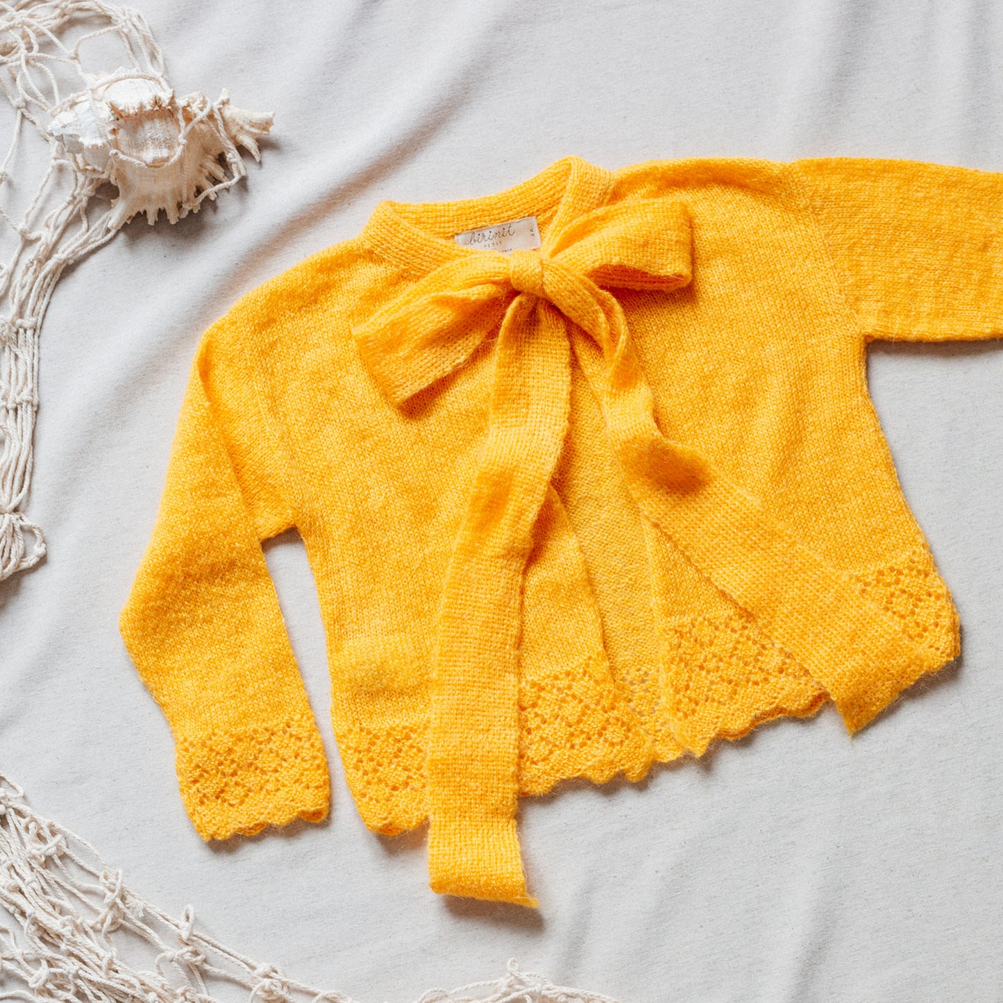 Mustard bow jacket