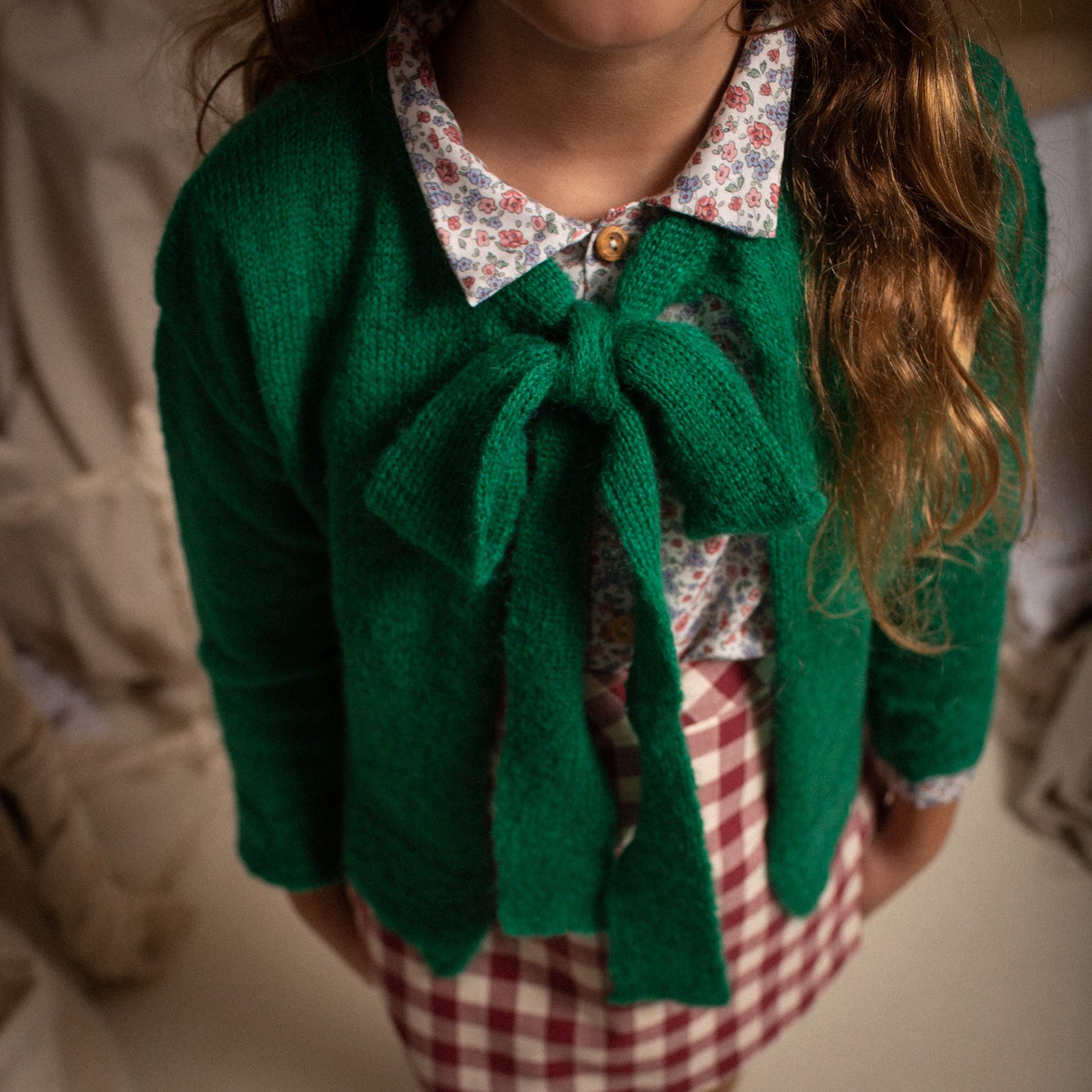 Green bow jacket