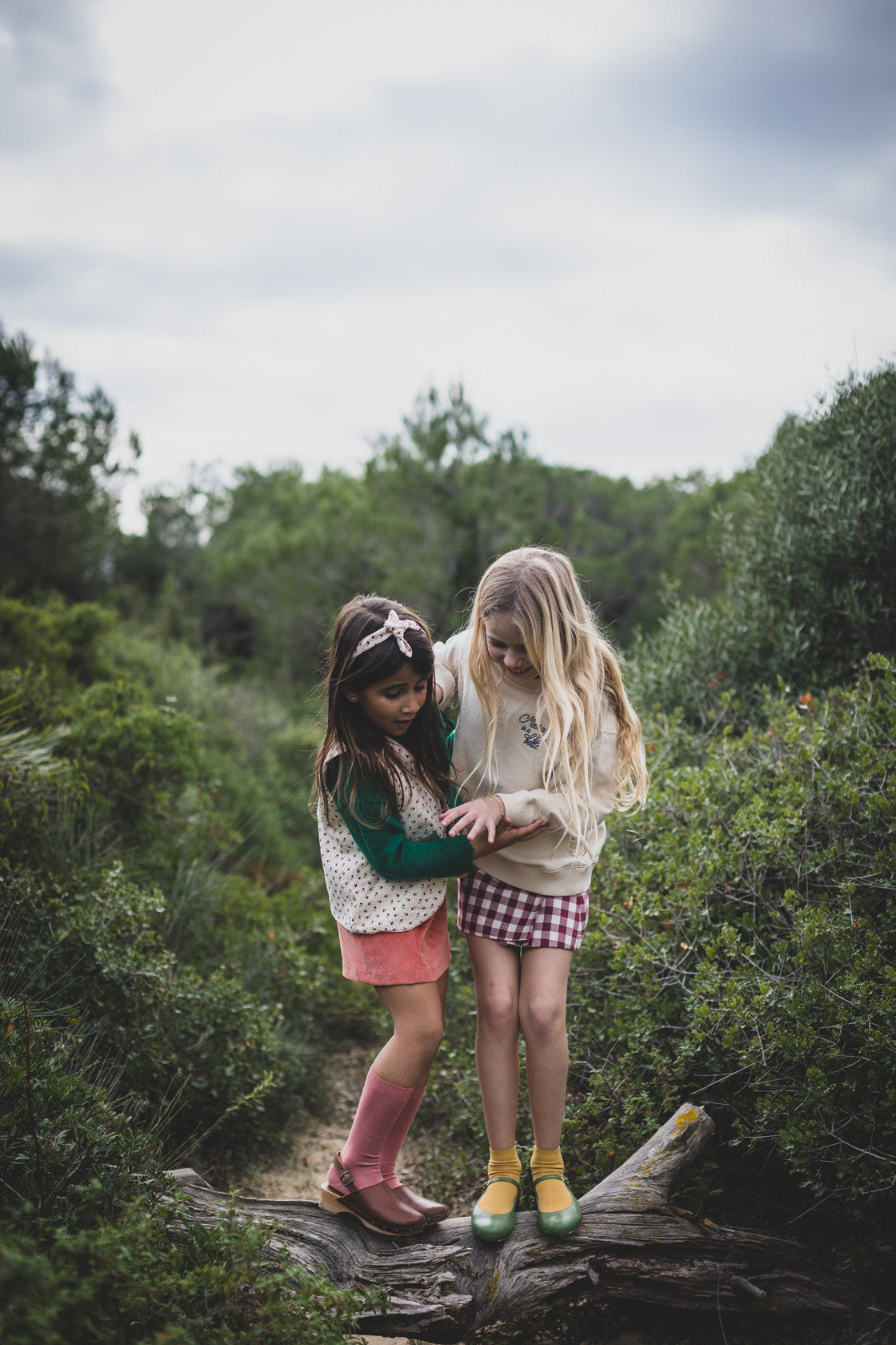 Maroon Gingham mini skirt