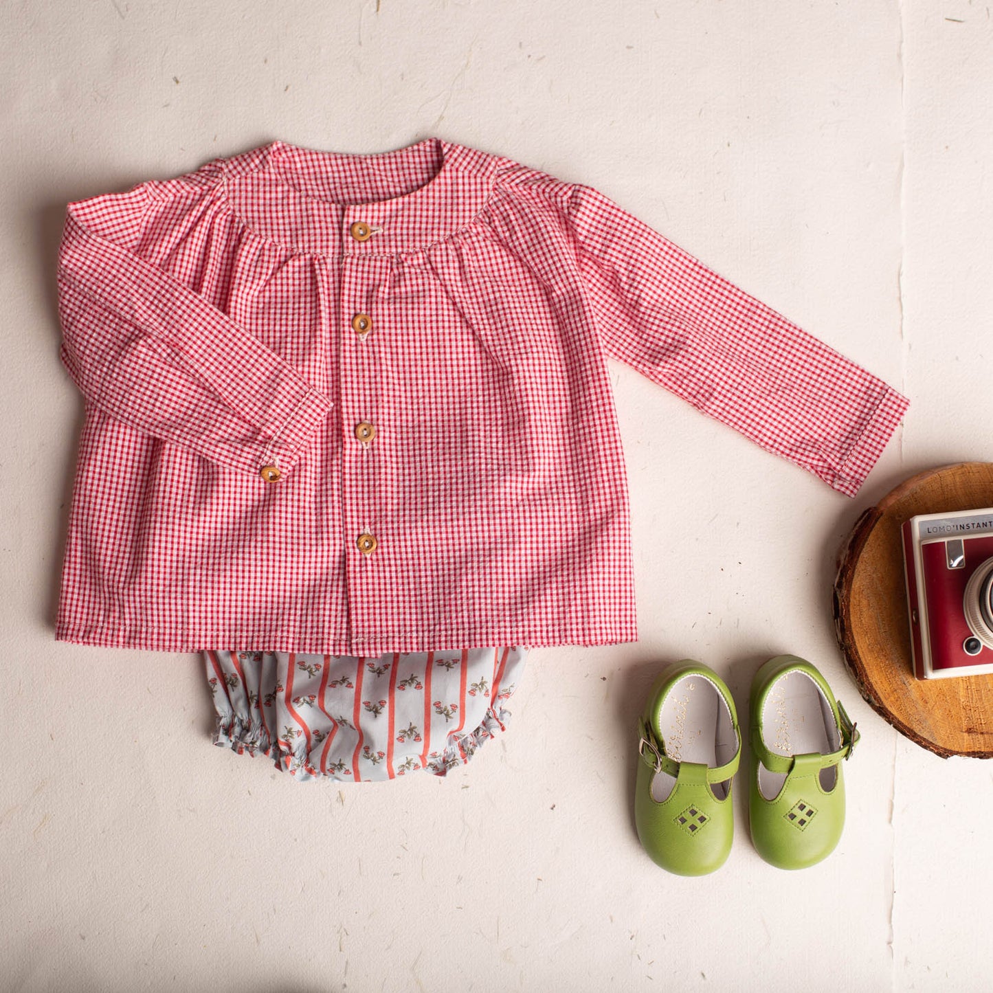 Camisa maho vichy rojo pequeño