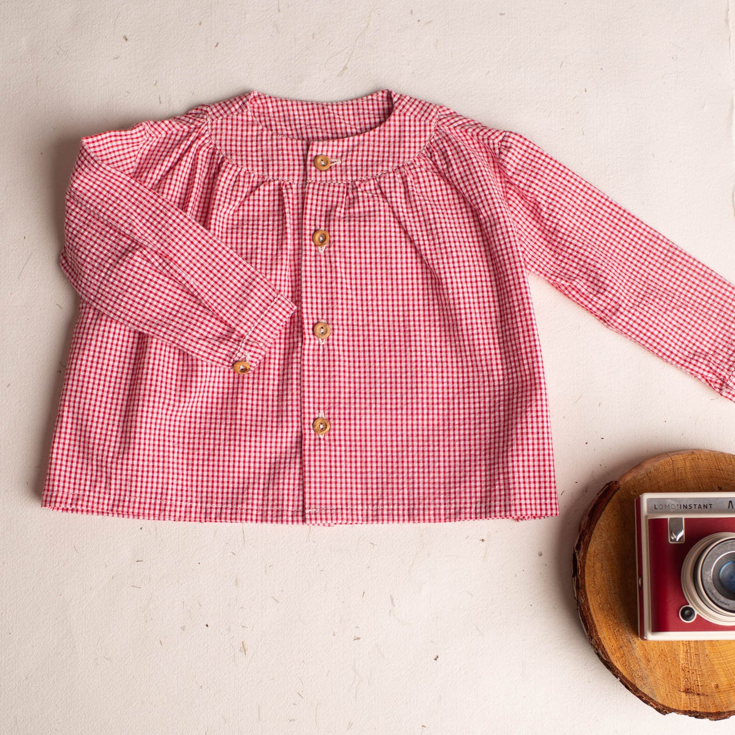 Small red gingham maho shirt