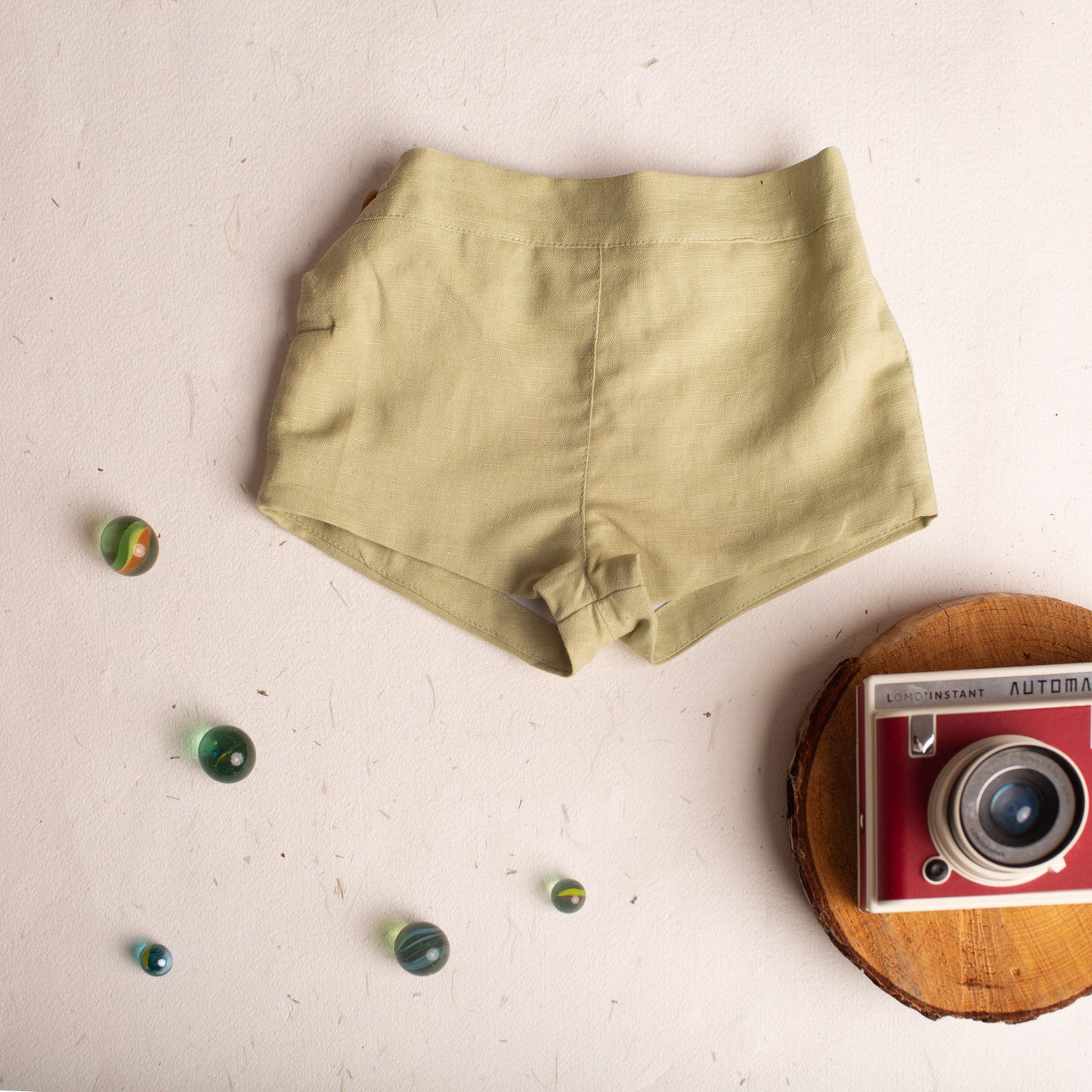 Pistachio linen short