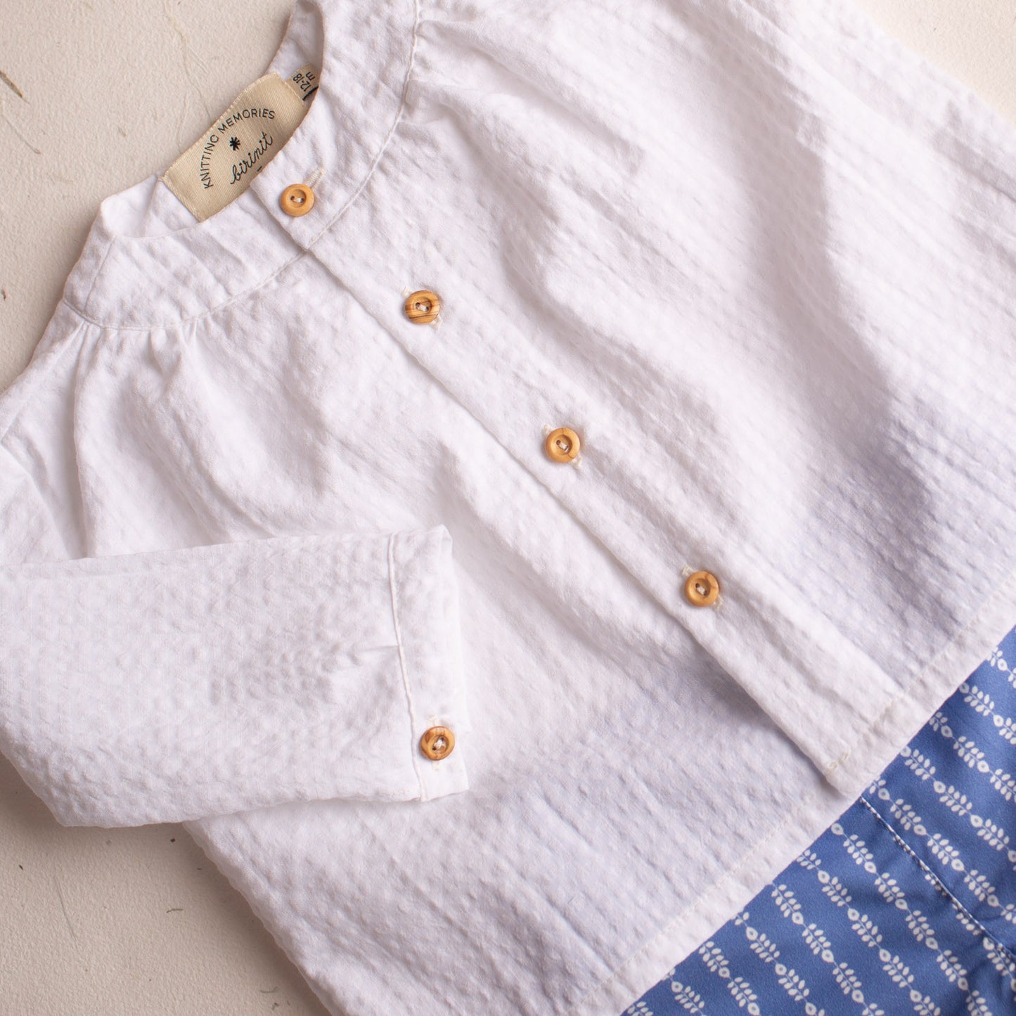 White gingham maho shirt