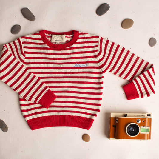 Red stripe Oli sweater