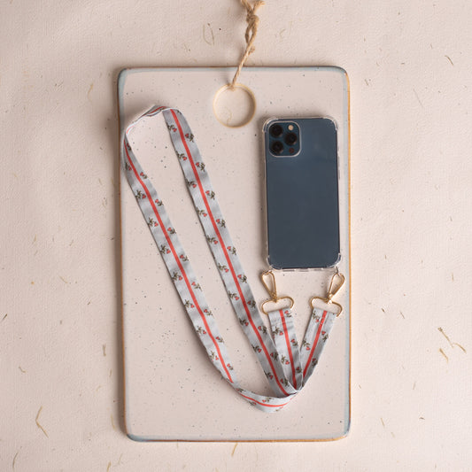 Blue Castores phone lanyard