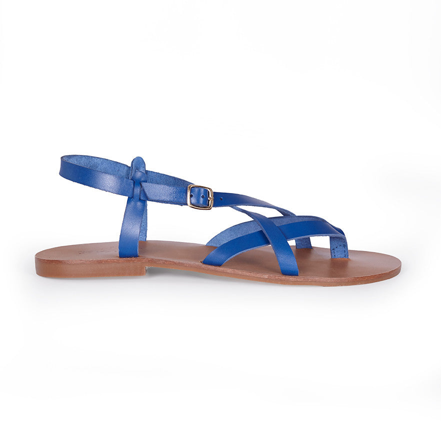 Sandalias tiras navy de mujer