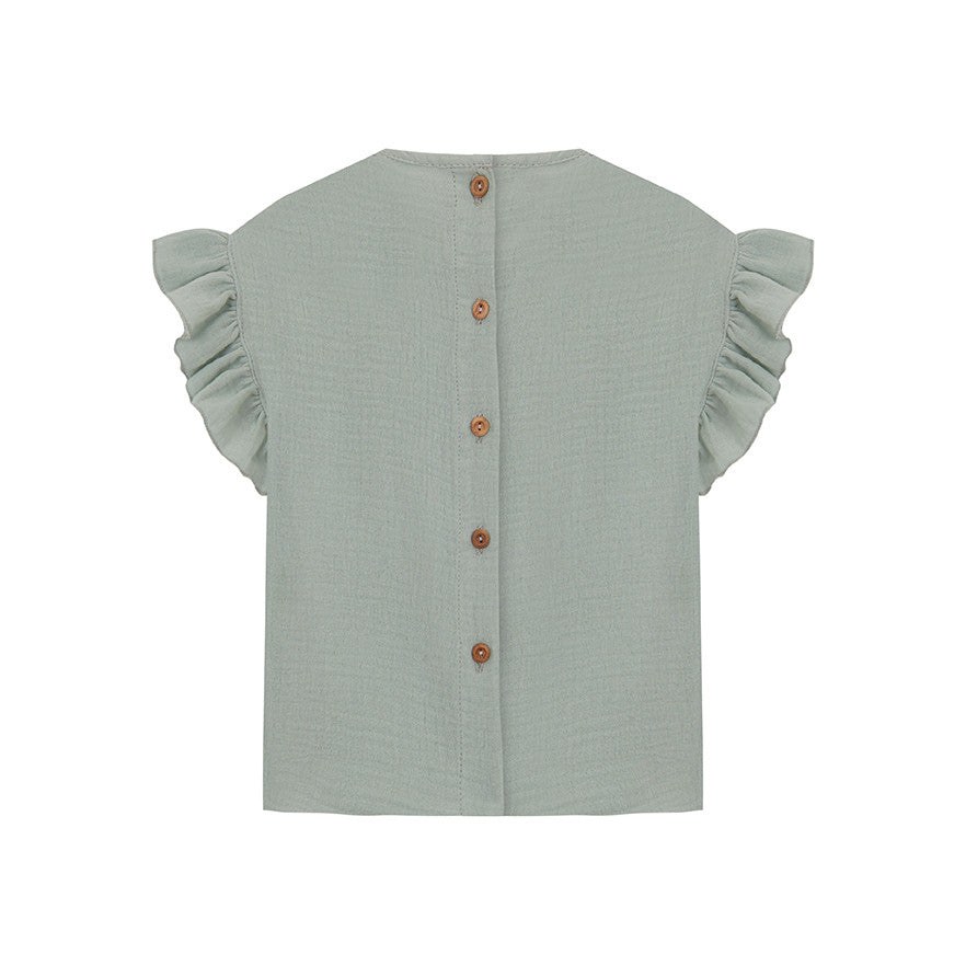 Pistachio bambula blouse