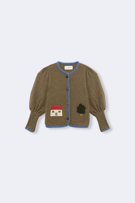 Cardigan autriaca punto bordada bebé
