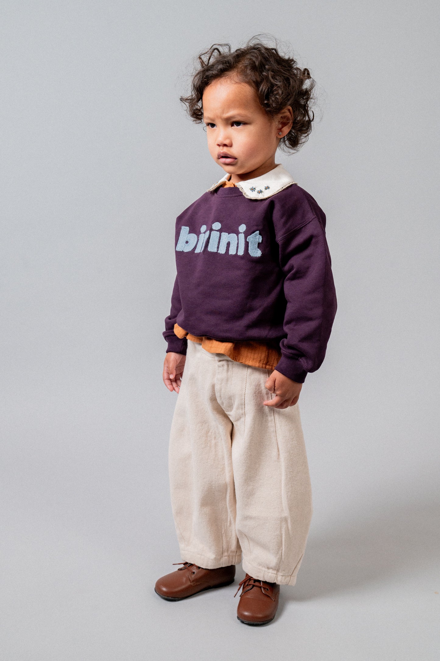 Pantalón largo denim crudo bebé