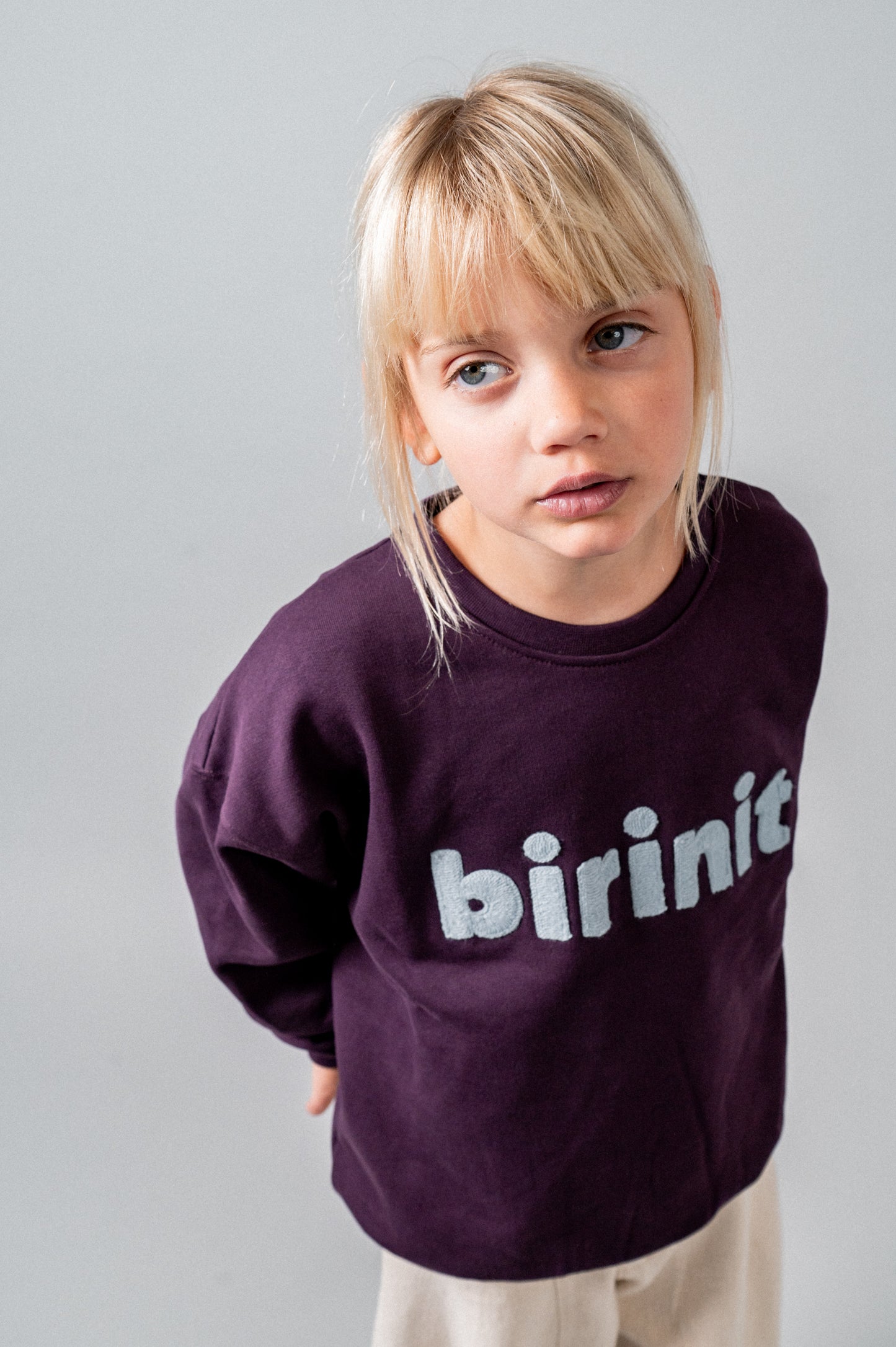 Sudadera Birinit violet niña