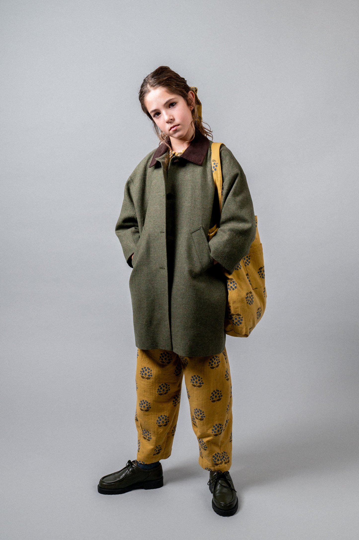 Abrigo oversize Miró niña