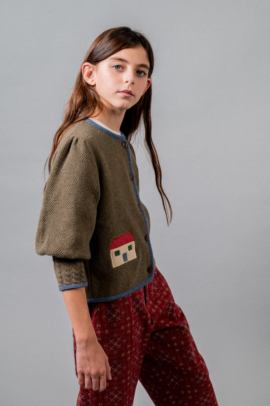 Cardigan autriaca punto bordada niña