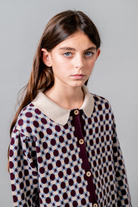 Vestido punto Geometric niña