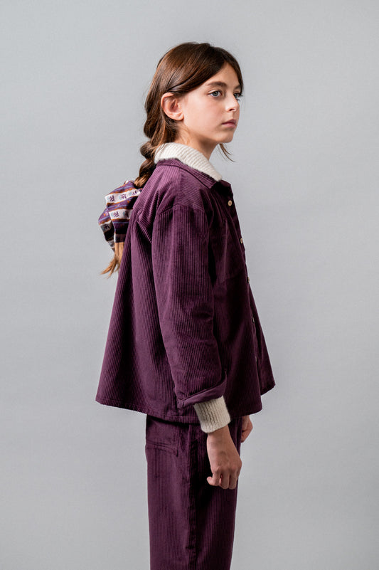 Camisa pana violet niña