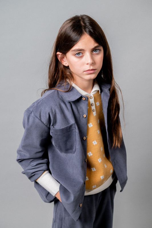 Camisa pana azul Storm niña