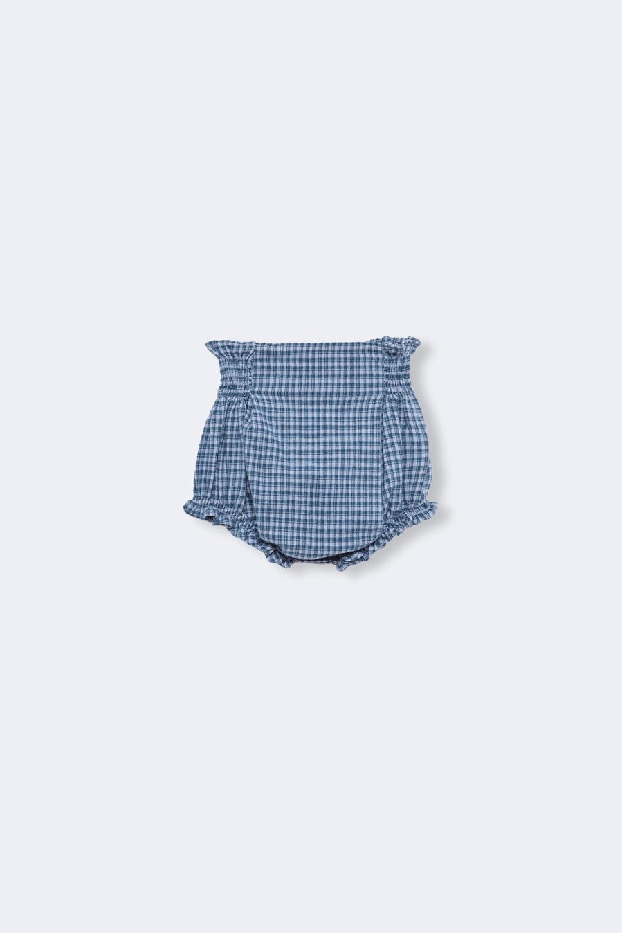 Culetín alto vichy índigo bebé