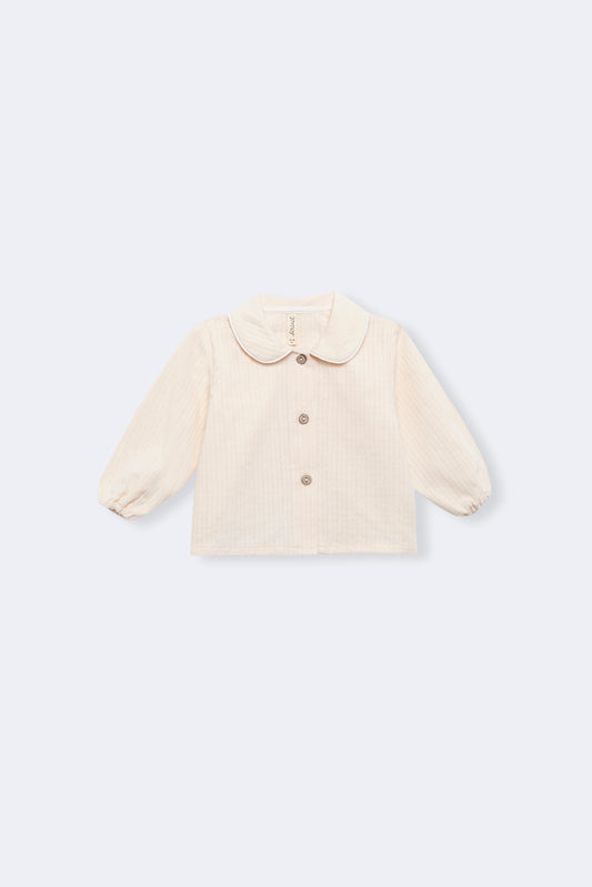 Camisa Peter Pan ivory bebé