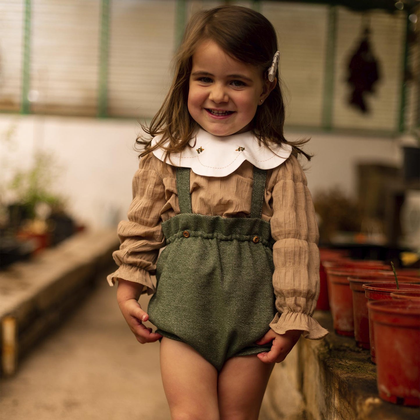 Green baggy straps bloomer