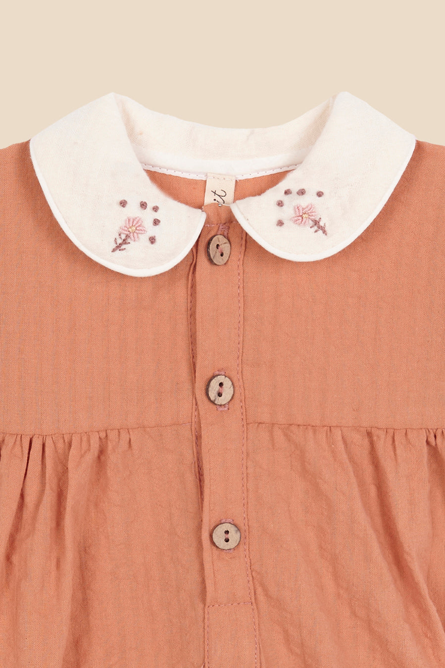 Ranita Dessert bordada recién nacido