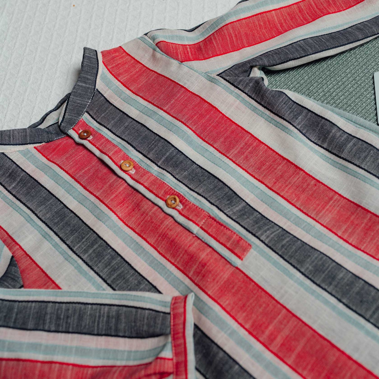 Multicolored Stripe polo shirt