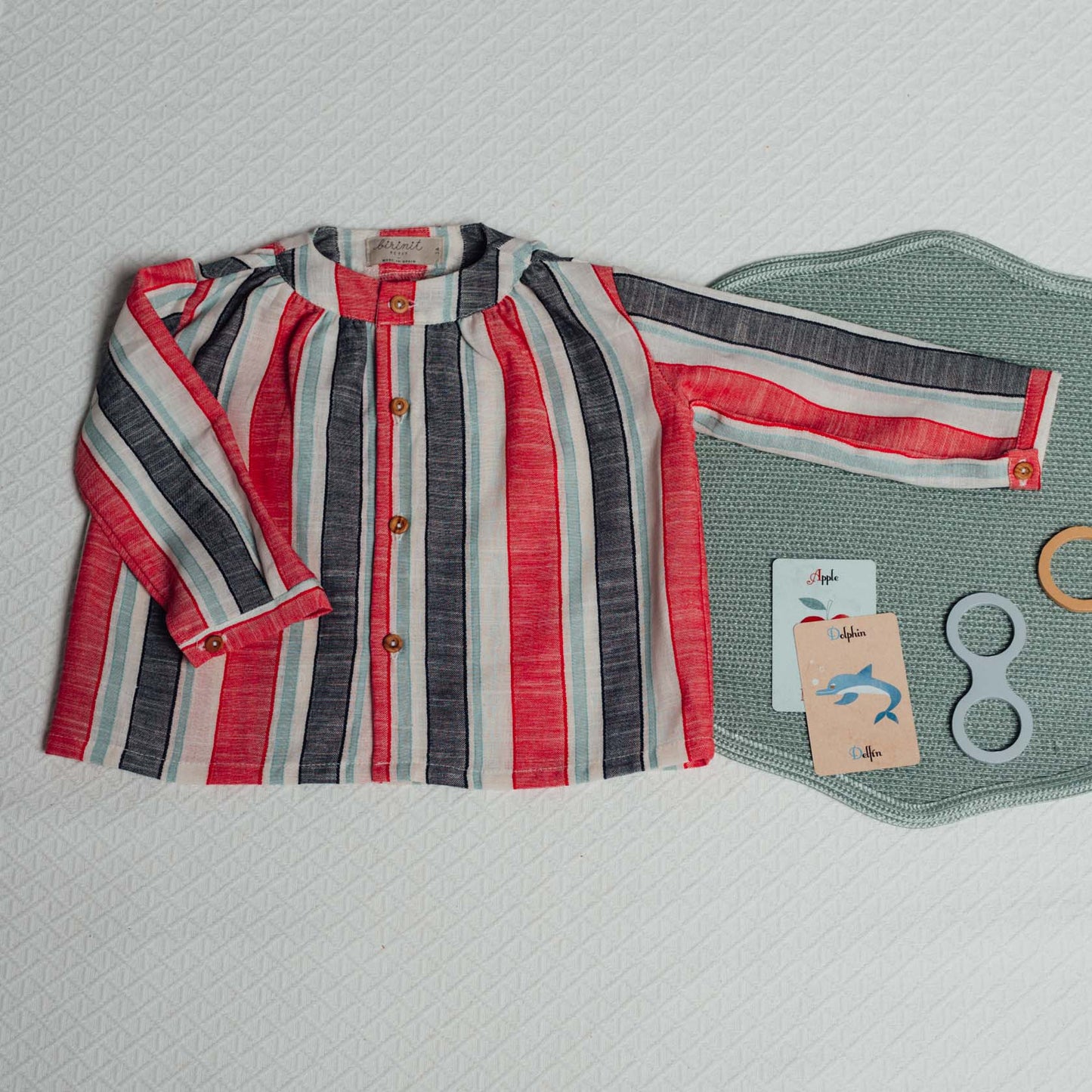 Multicolored stripes maho shirt