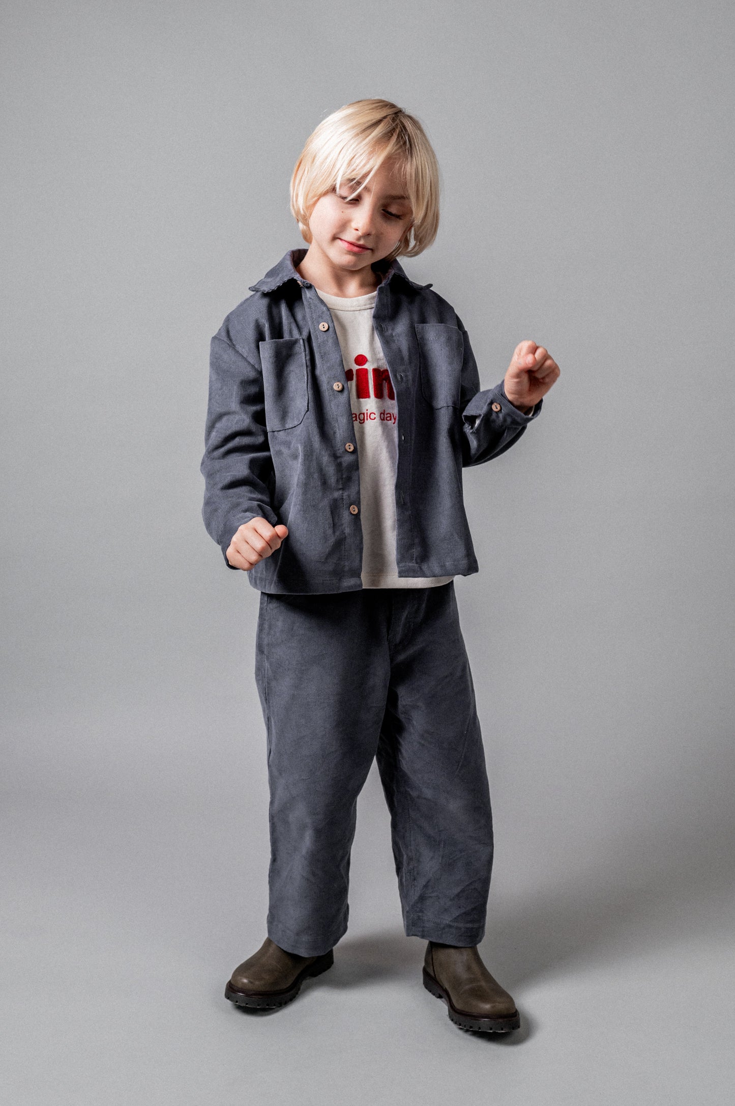 Camisa pana azul Storm niño