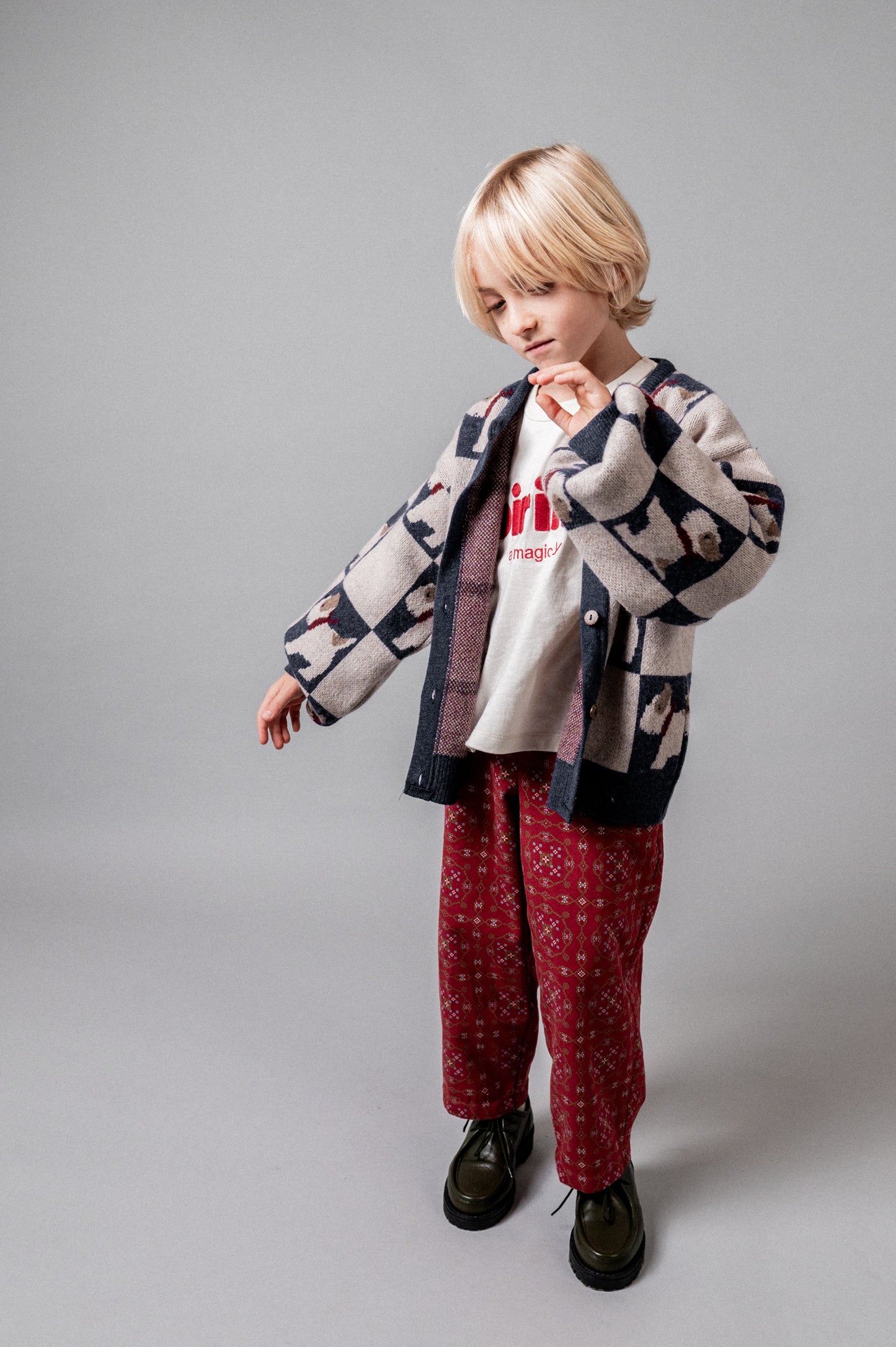 Cardigan punto Les Petits Jackies niño
